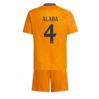 Real Madrid David Alaba #4 Bortadräkt Barn 2024-25 Kortärmad (+ Korta byxor)